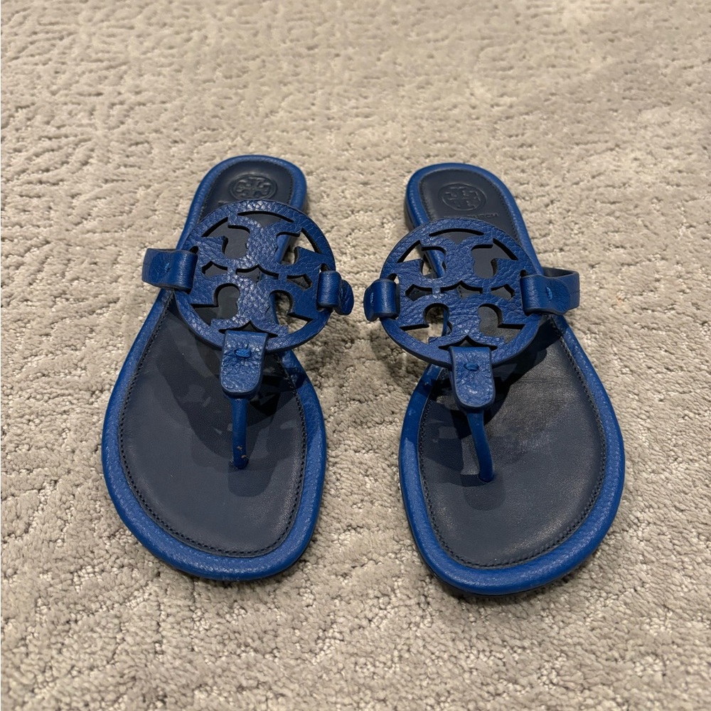 Tory Burch Miller Sandals- Blue 6.5